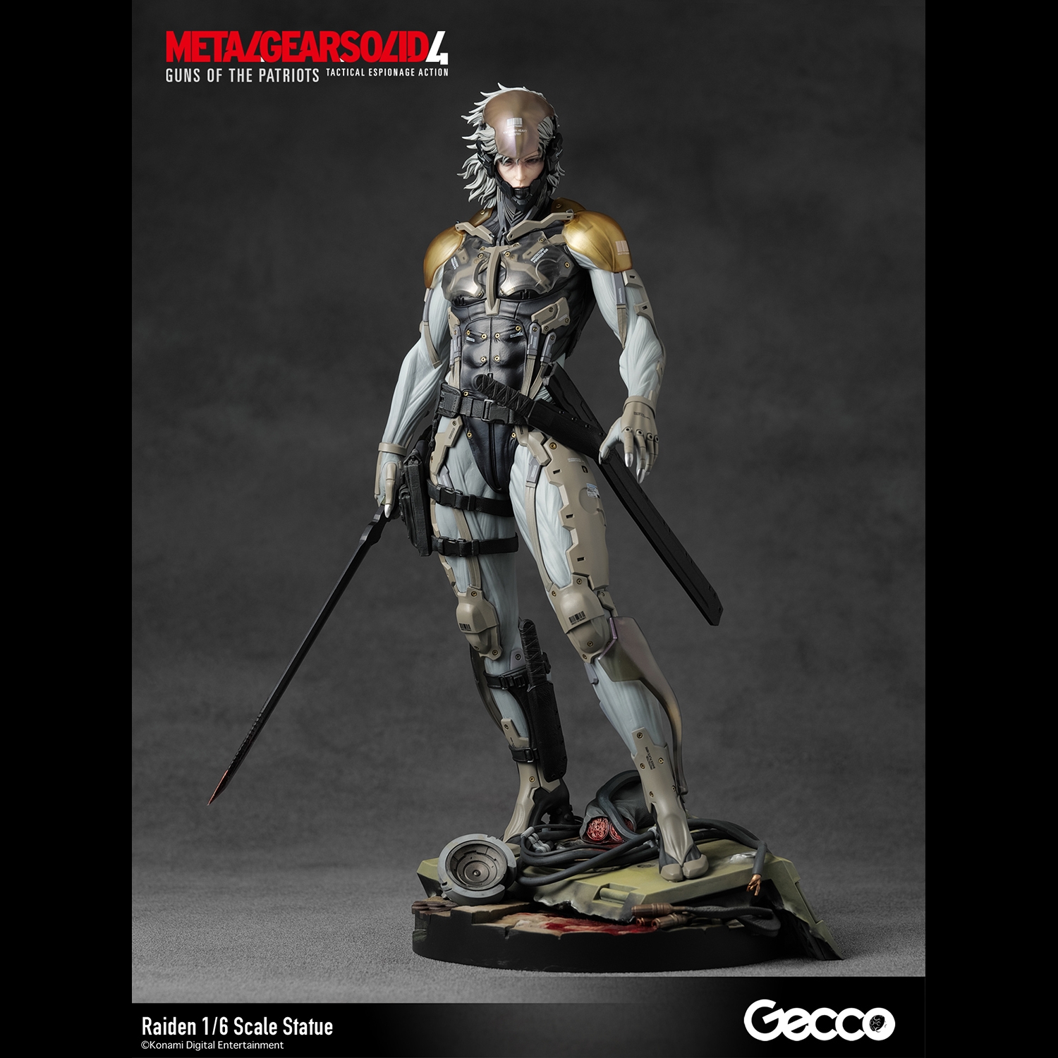 METAL GEAR SOLID 4 GUNS OF THE PATRIOTS, Raiden 1/6 Scale Statue 